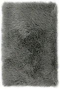 AmeliaHome Sztuczne futerko Dokka ciemnoszary, 60 x 90 cm