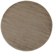 Beżowy Okrągły Dywan Do Salonu F6-M96