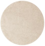 Kremowy dywan koło 160 z gumowym spodem L1-E95