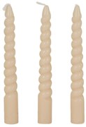 Spiralne świece stołowe z parafiny, 10 cm