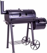 Grill ogrodowy z wędzarnią XL - 120 x 55 cm