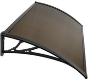 Aldotrade Daszek nad drzwi 120 x 80 cmniepodzielony Lagrada, brązowy