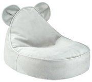 Miętowy aksamitny dziecięcy worek do siedzenia Bear – Wigiwama