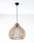 Lampa wisząca APRILLA drewniana SOLLUX  LIGHTING