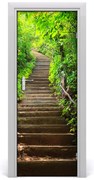 Naklejka fototapeta na drzwi Schody do lasu