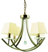 Duży nowoczesny żyrandol platynowy - K542 T4-B74