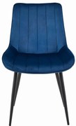 Krzesło SOSA - granat aksamit / nogi czarne x 1