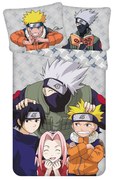 Bawełniana pościel dziecięca jednoosobowa 140x200 cm Naruto "Grey" – Jerry Fabrics