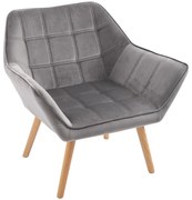 HOMCOM Fotel z obiciem z tkaniny