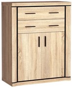 Wysoka komoda dąb sonoma M8-R46