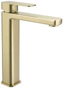 Bateria umywalkowa Rea Arlo Złota Szczotkowana Wysoka