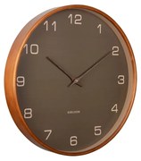 Zegar ścienny Karlsson 5993MG brązowy, średnica 40cm