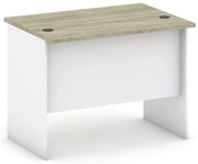 Biurko MIRELLI, 100x80 cm, biały/dąb sonoma