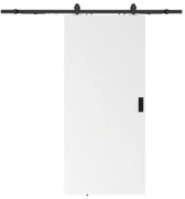 Drzwi przesuwne naścienne - wys. 205 x szer. 73 cm - MDF + białe PCV - VARIN II