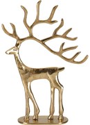 Figurka świąteczna renifer, metal, 31,5 cm