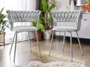 Komplet dwóch nowoczesnych krzeseł Archie DC-1141/CM