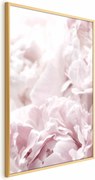 Plakat Puszyste peonie 21x30 cm z ramą złotą bez marginesu ARTGEIST B