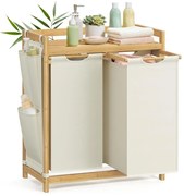 Kosz na pranie z dwoma przegrodami