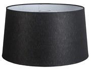 Abażur z lnu czarny 45/25