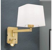 Orion WA 2-1469/1- Lampa ścienna CARLTON LED 1xE27/40W + LED 3W biała/złota