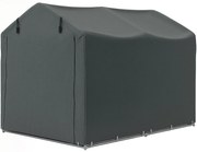 Outsunny Namiot garażowy, wodoodporny namiot z drzwiami, odporny na UV 220 x 157 x 165 cm Ciemnoszary