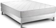 lózka z materacem VITALMEMO 135 x 200 cm Rama lózka Bialy