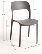 Pakiet 4 krzese Inis