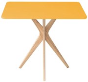 Stół CUTTI 55x80 żółty/jesion RAGABA