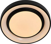 Nowoczesna lampa sufitowa czarna 38 cm z LED i RGB - Jochie