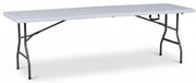 Stół cateringowy, 2400 x 750 x 740 mm, składany blat