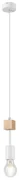 Lampa wisząca w biało-naturalnym kolorzeø 5 cm Orazio – LAMKUR