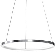 Lampa wisząca ROTONDA CHROME 27W LED, srebrna, wiszące koło