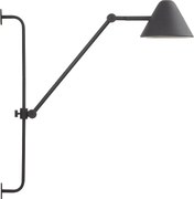 Nowoczesny kinkiet ARM - Wysoko?? 60 cm - 5W COB LED - 728lm i 3000k - 2 metry kabla - 330° i 180° stopni, w??czanie i wy??czanie - ip20 - stal i kolor czarny