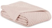 Jasnoróżowa narzuta pikowana z mikrowłókna 220x240 cm Ophelia – Restilo