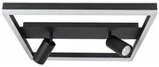 Oprawa sufitowa LED/38W/230V + 2xGU10/30W czarna