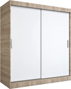 Szafa przesuwna MODUO COMFORT 180 dąb sonoma/biała mat gładka MKPOL