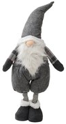 Dekoracyjny skrzat GNOME 90 cm, szary
