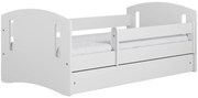 Łóżko dla dziecka z szufladą 80x160 białe N8-W55