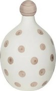 Lido - Butelka ceramiczna w kropki w kolorze piasku i szafranu