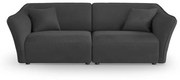 Ciemnoszara sofa z materiału bouclé 206 cm Tokyo – Cosmopolitan Design