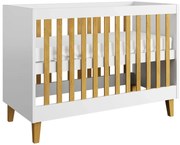 Białe łóżeczko niemowlęce F9-R05