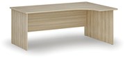 Biurko narożne PRIMO WOOD, 1800 x 1200 mm, prawe, dąb naturalny