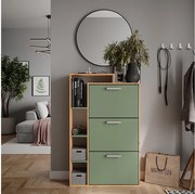 Wywrotka do butów goldkraft dąb/zielony 80x24.2x128.3 orlando