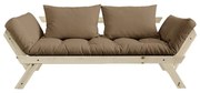 Sofa rozkładana z brązowym pokryciem Karup Design Bebop Natural/Mocca