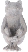 Dekoracja ogrodowa Siedząca żaba I, 21,5 x 17 x 30,5 cm