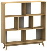 Regał w dekorze dębu 122x126 cm Caitlin – Støraa