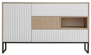Komoda ZOE 150 1D3S jodełka scandi/biały mat FURNIVAL