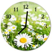 Zegar ścienny okrągły Stokrotki