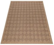 Dywan zewnętrzny Dhaka Romby beżowo-antracytowy 80 cm x 150 cm