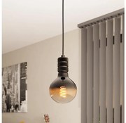 Eglo 43801 - Lampa wisząca YORTH 1xE27/40W/230V czarna